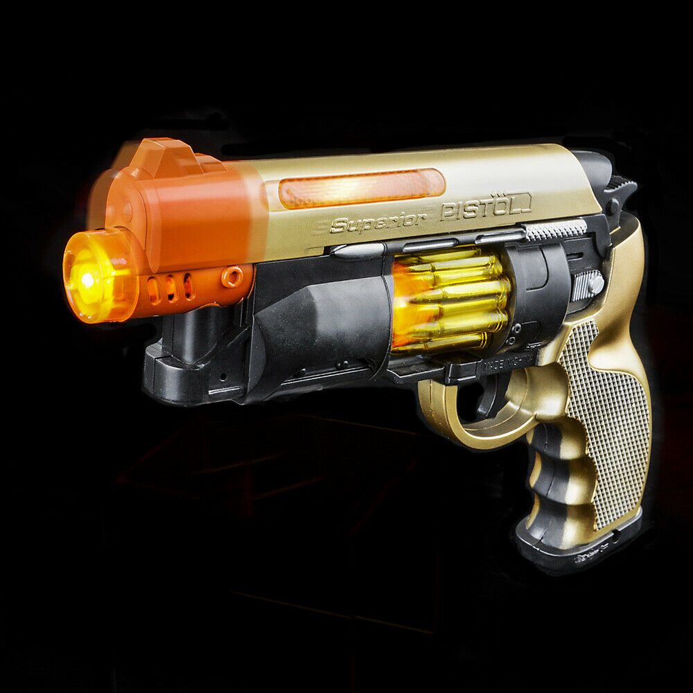 Lights & Sounds Blaster Light Up Space Alien Sci-fi Handgun Kids Toy Firearm