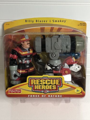 Rescue Heroes Force Of Nature Billy Blazes And Smoky Sealed 2094 Mattel Fisher