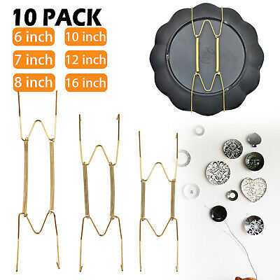 10Pcs Wall Plate Spring Hook Hanger Holder Hanging Wire Home Decor Accessory