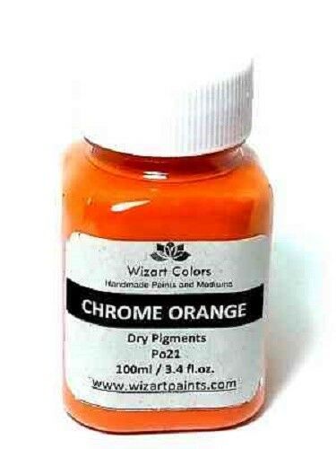 Chrome Orange Pigment Powder For Craft And Art Mixed Media Painting And Cement