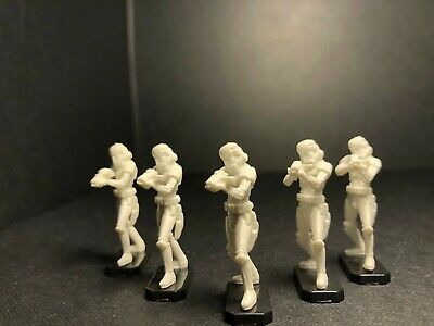 Star Wars Miniatures LOT of 5 Stormtroopers Army Builder Legion RPG NO CARDS