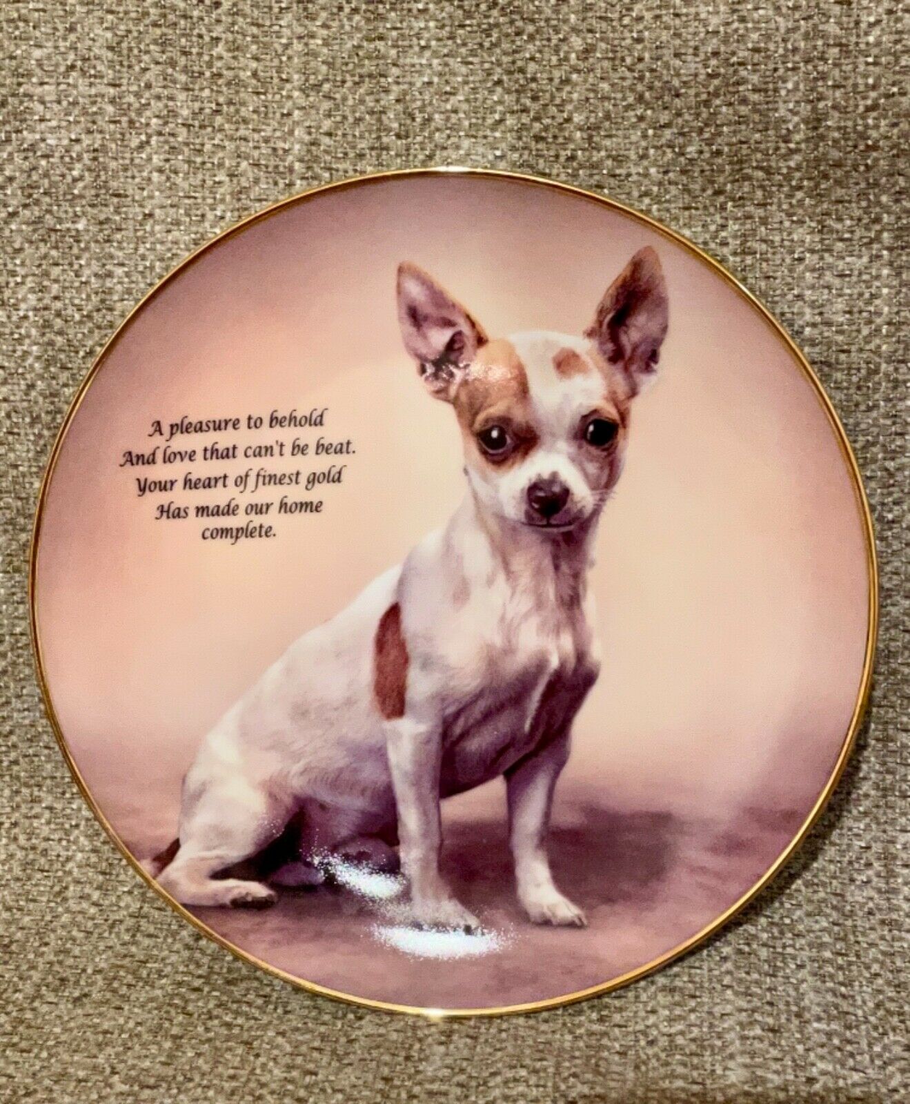Cherished Chihuahuas Plate by The Danbury Mint 