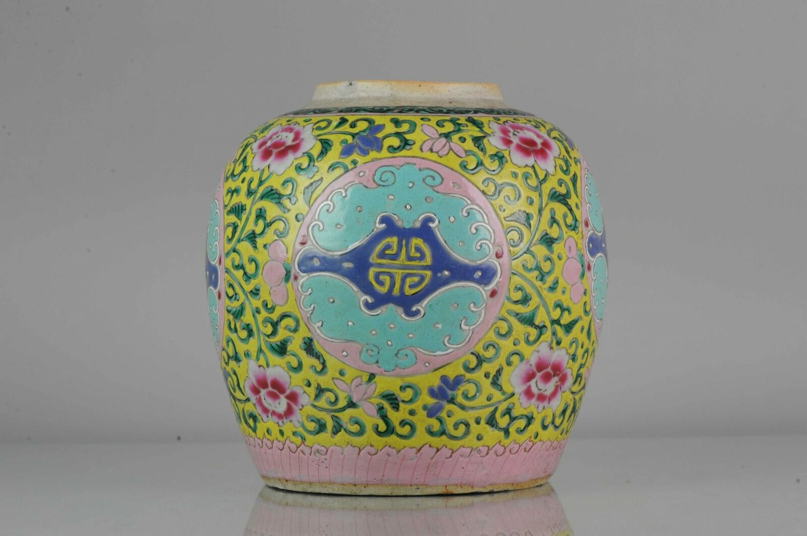 Antique Chinese Porcelain Jar 18/19th C. Se Asian Market Straits Benchar...