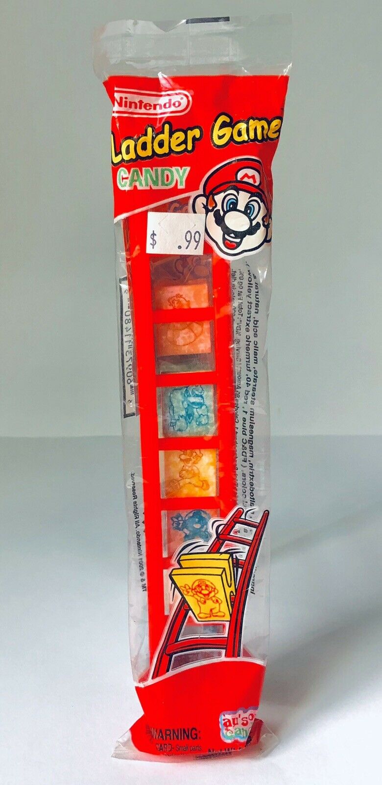 Rare! Vintage 2001 Au’some Super Mario Bros Ladder Game Candy Container Nintendo