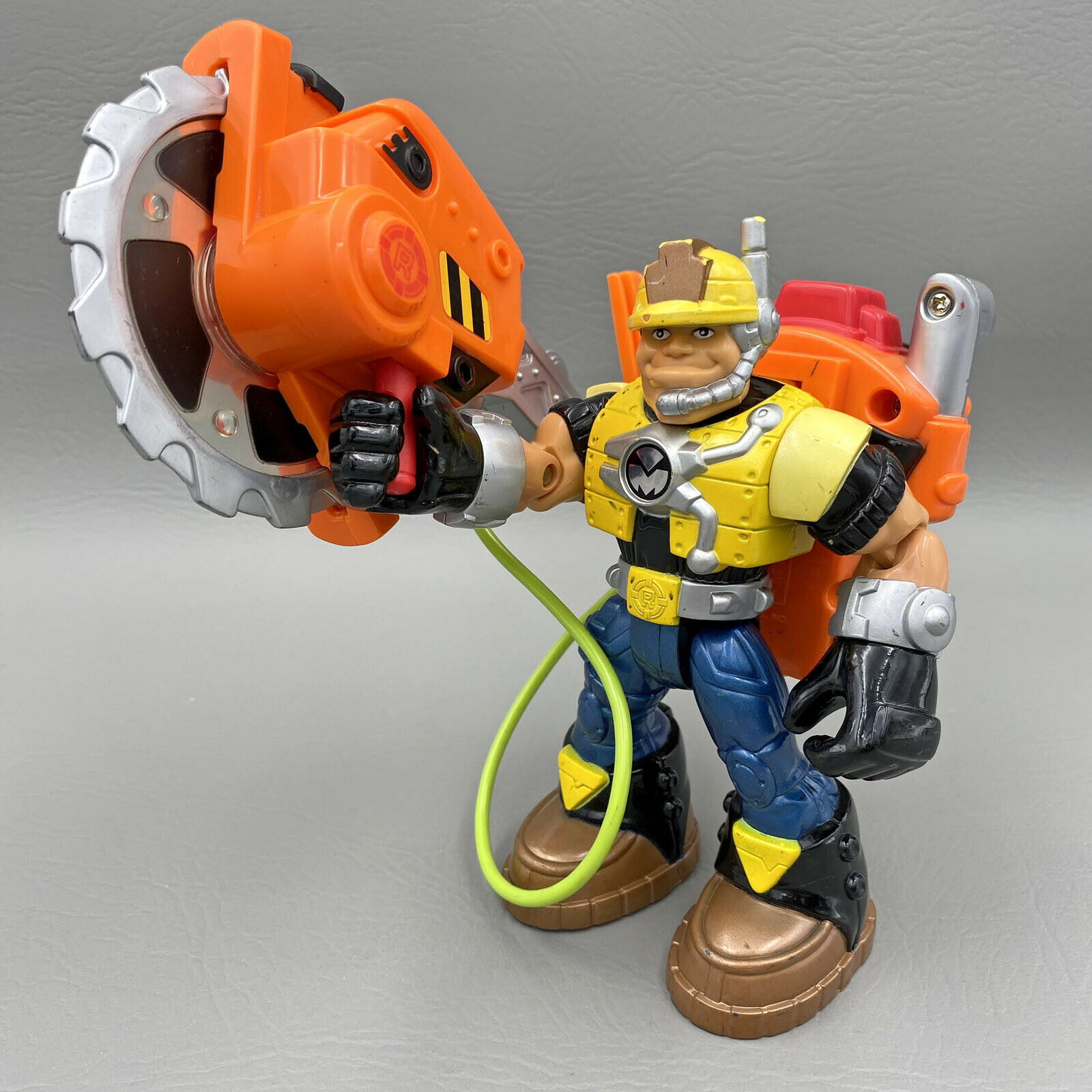Rescue Heroes Construction Worker Powermax Jack Hammer W/ Motorized Saw