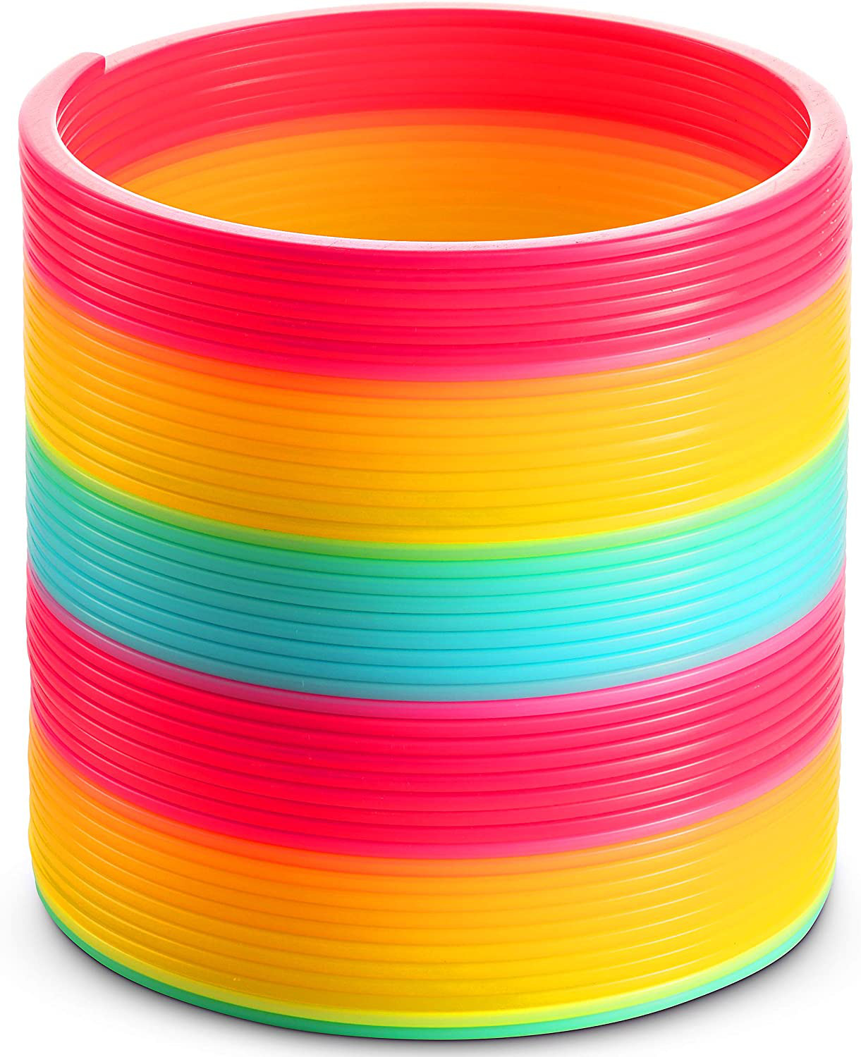 Jumbo Rainbow Coil Spring Toy - 6 Inch Giant Magic Spring Toys For Kids, A Huge