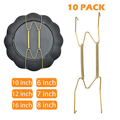 10Pcs Wall Plate Spring Hook Hanger Holder Hanging Wire Home Decor Accessory US