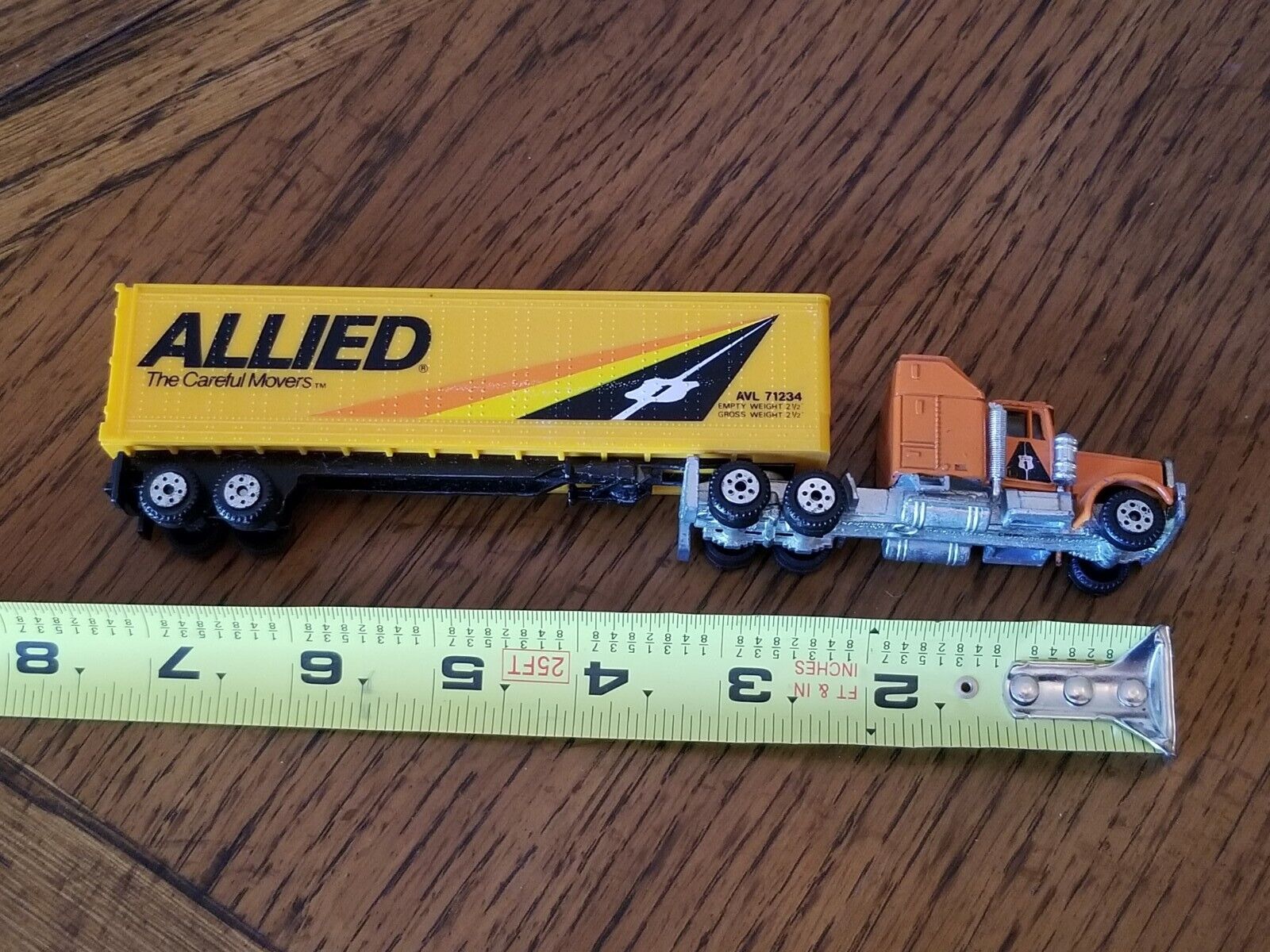 Vintage Road Champs 1982 Allied The Careful Movers  Trailer Semi