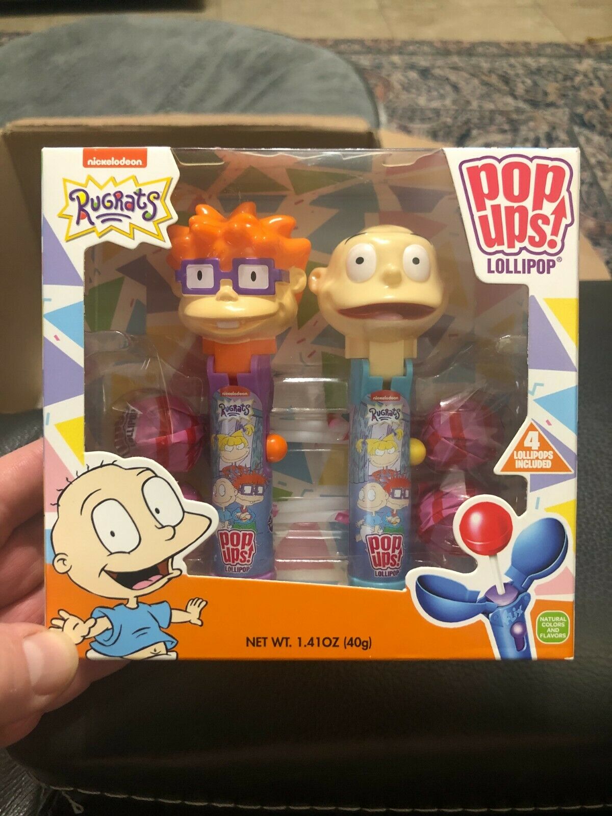 Nib Rare Display Packaging - Rugrats Pop Ups Lollipop - W/free Domestic Shipping