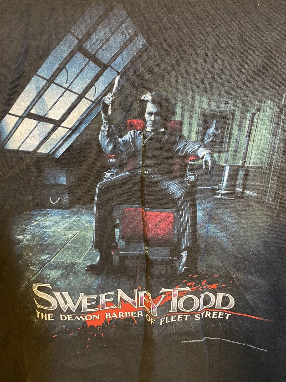 2007 Sweeney Todd “the Demon Barber Of Fleet Street”- Johnny Depp-medium Tee