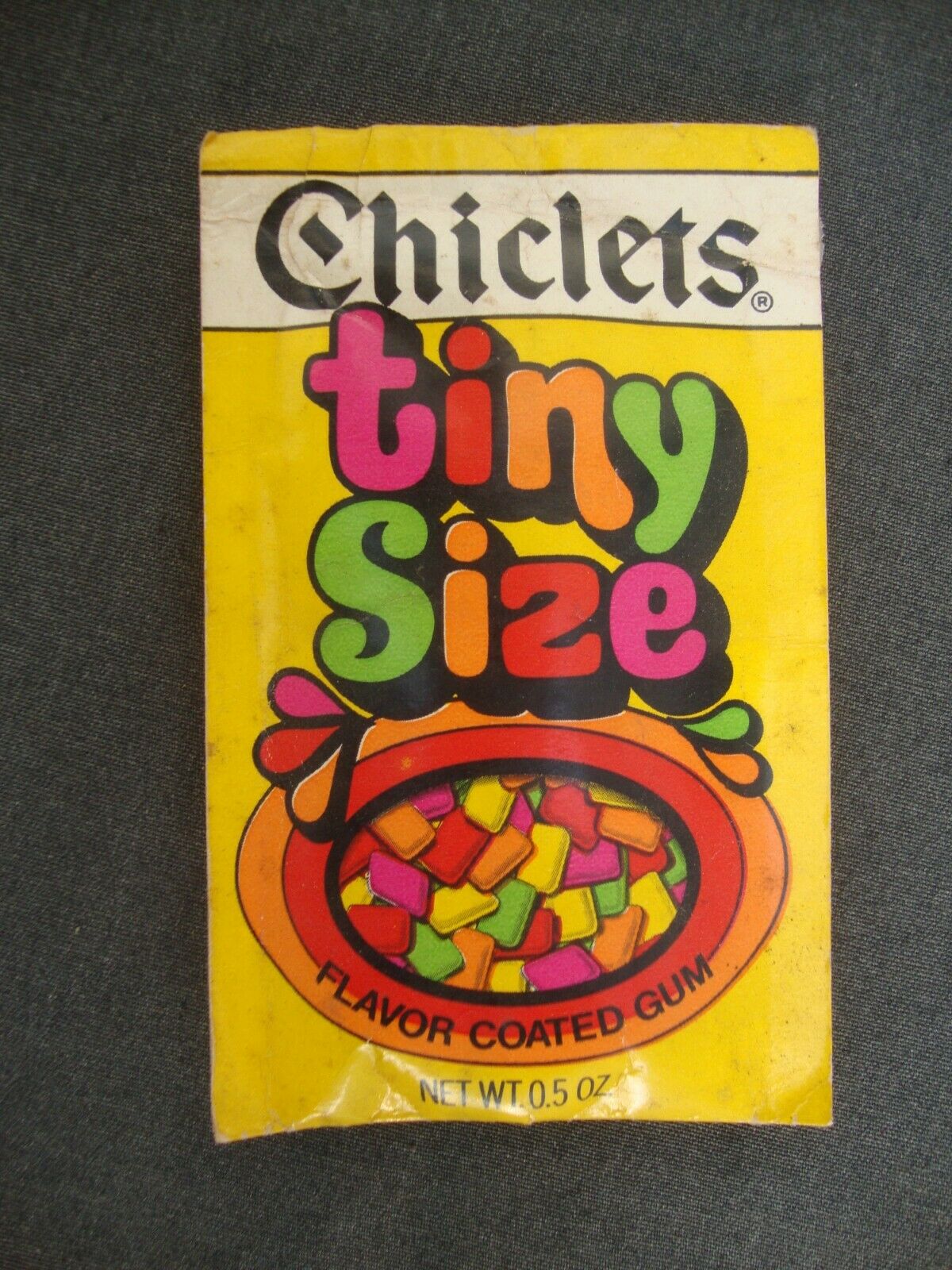 Vintage Chiclets Tiny Size Novelty Gum Rare Unopened Package Flavor Coated