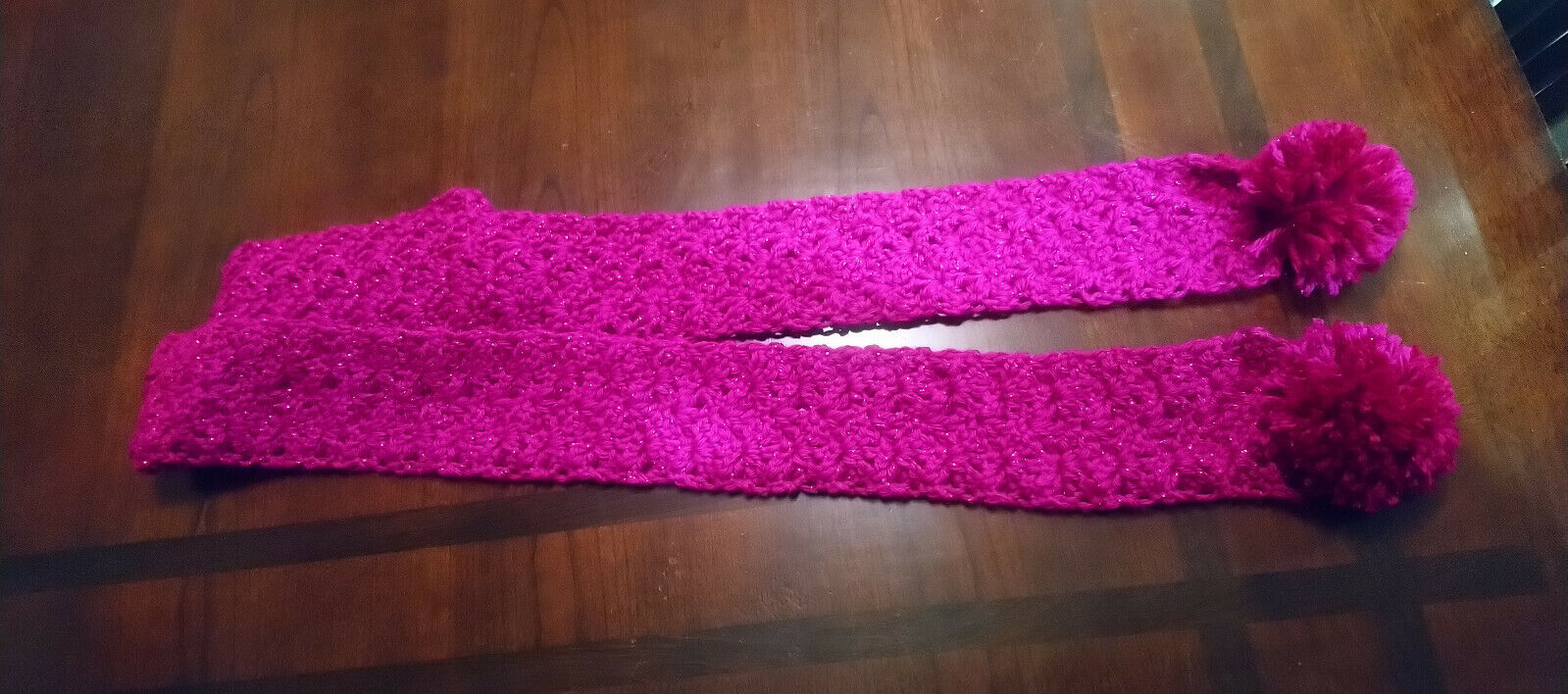 Handmade Homemade Girls Crocheted Scarf