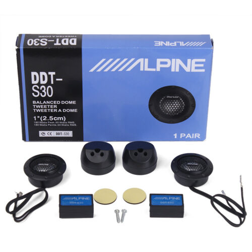 Alpine Ddt-s30 Car Stereo Speakers Music Soft Dome Balanced Car Tweeters 360w Us
