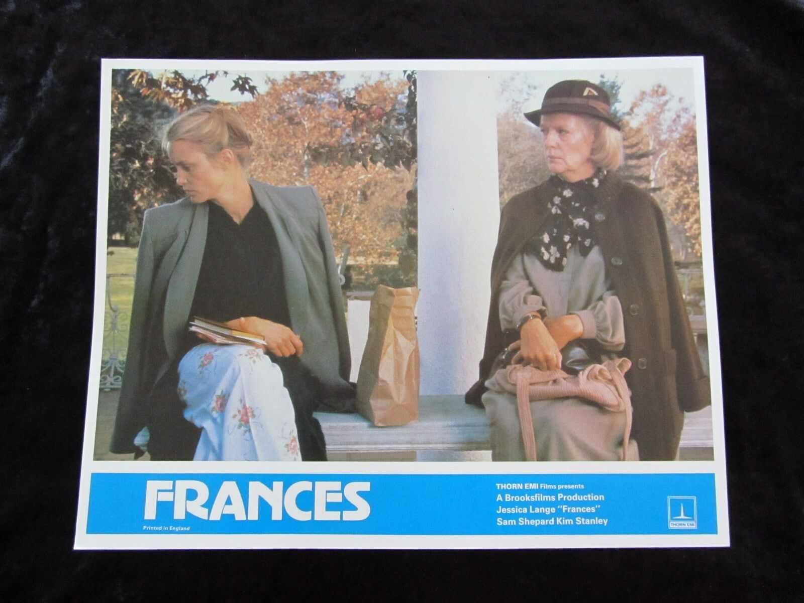 Frances  lobby card # 7 - Jessica Lange lobby card - Frances Farmer