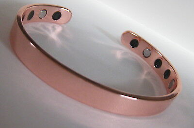 Pure Copper Magnetic Bracelet Arthritis Energy Men Women Cuff New