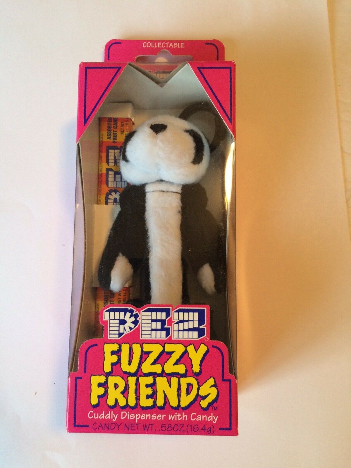 VINTAGE PEZ Fuzzy Friends Collectible Jade (Panda) Bear NIP
