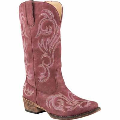Roper Riley Snip Toe   Womens  Western Cowboy Boots   Mid Calf Low Heel 1-2