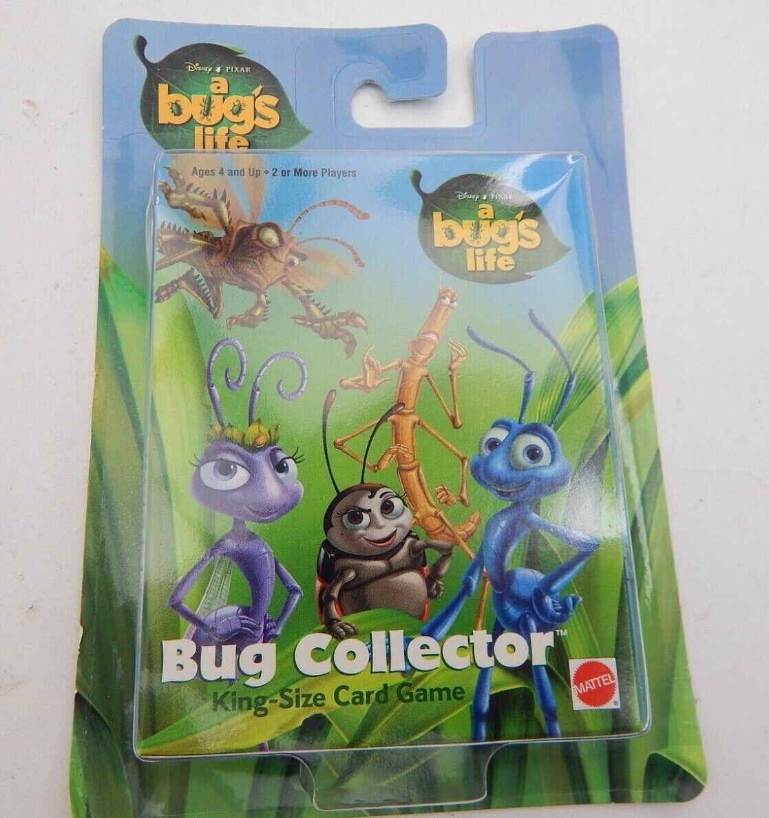 A Bugs Life King Size Card Game Vtg 1998 Bug Collector Rare Mattel Disney Pixar