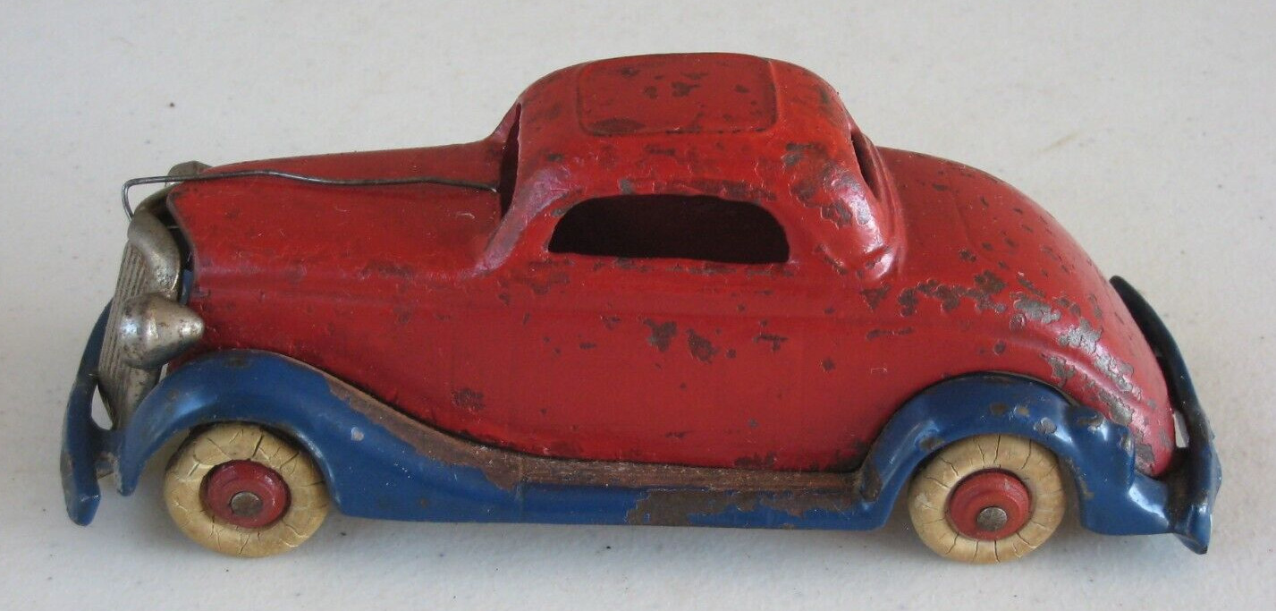 Large Ac Williams Ford Coupe Two Tone Car 6.75" Long Cast Iron #w619 Rare