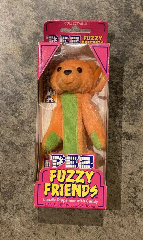 Pez Fuzzy Friends Tj Bear Collectible Dispenser New In Package