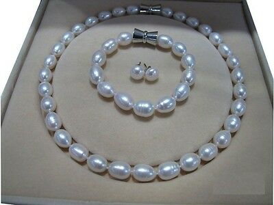 10-12mm AAA Baroque White SOUTH SEA Pearl Necklace 18