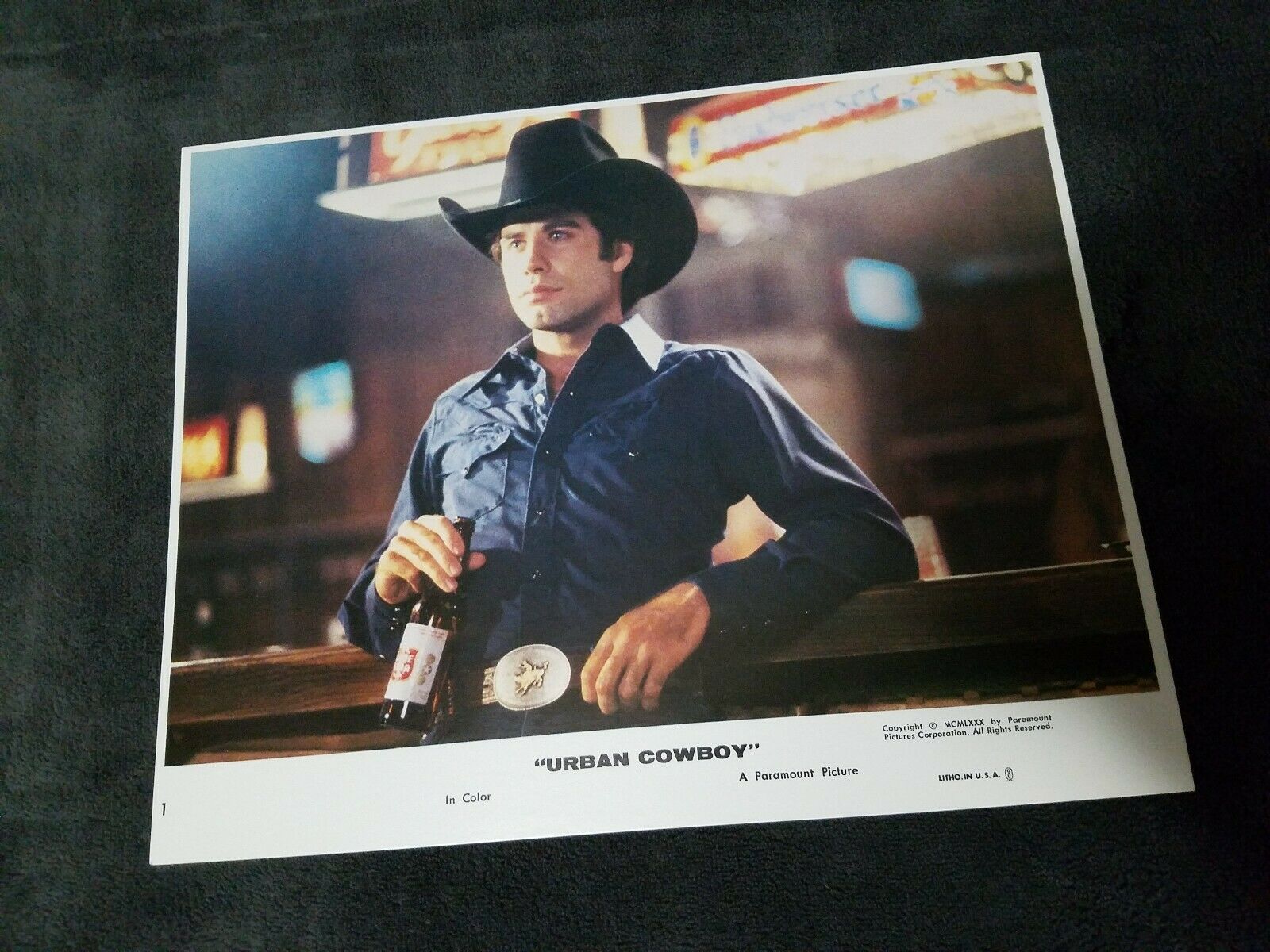 Urban Cowboy lobby cards  -  John Travolta, Debra Winger - 8 x 10