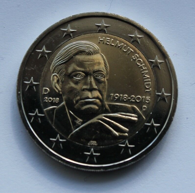 Germany - 2 € Euro Commemorative Coin 2018 - Helmut Schmidt 100 Uncirculated