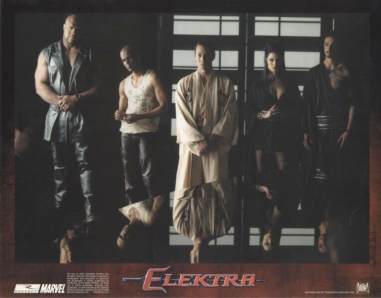 Elektra Original 11x14 Lobby Card Natassia Malthe Bob Sapp Cast Marvel Villains