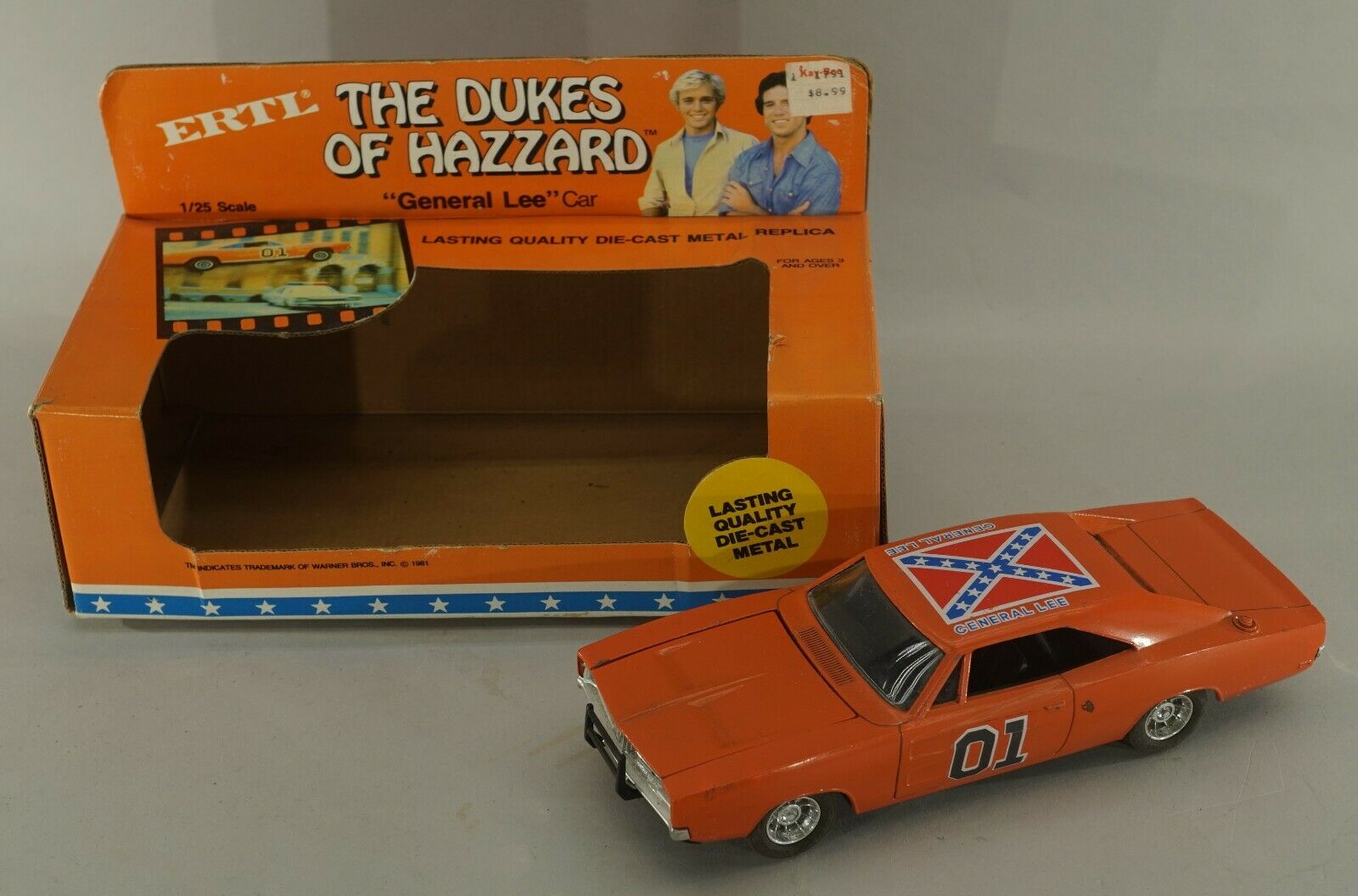Original 1981 The Dukes Of Hazzard Ertl 1/25 Scale Die-cast General Lee In Box
