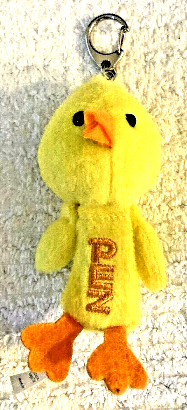 Pez Candy Dispenser Plush Yellow Chick 4" Key Chain Rare Excellent Condition