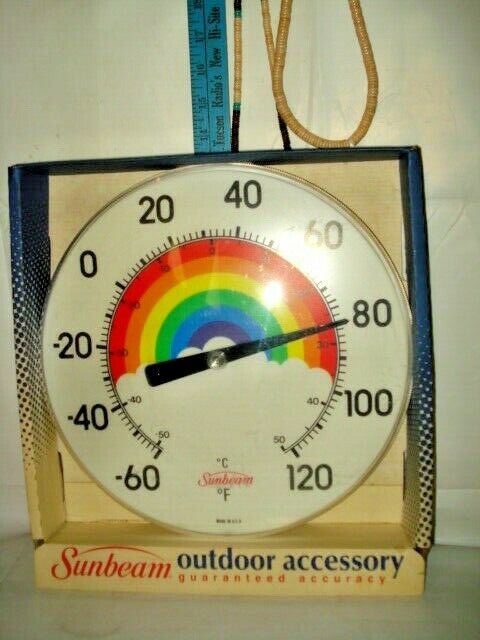 Vintage 1995 Sunbeam Outdoor Thermometer