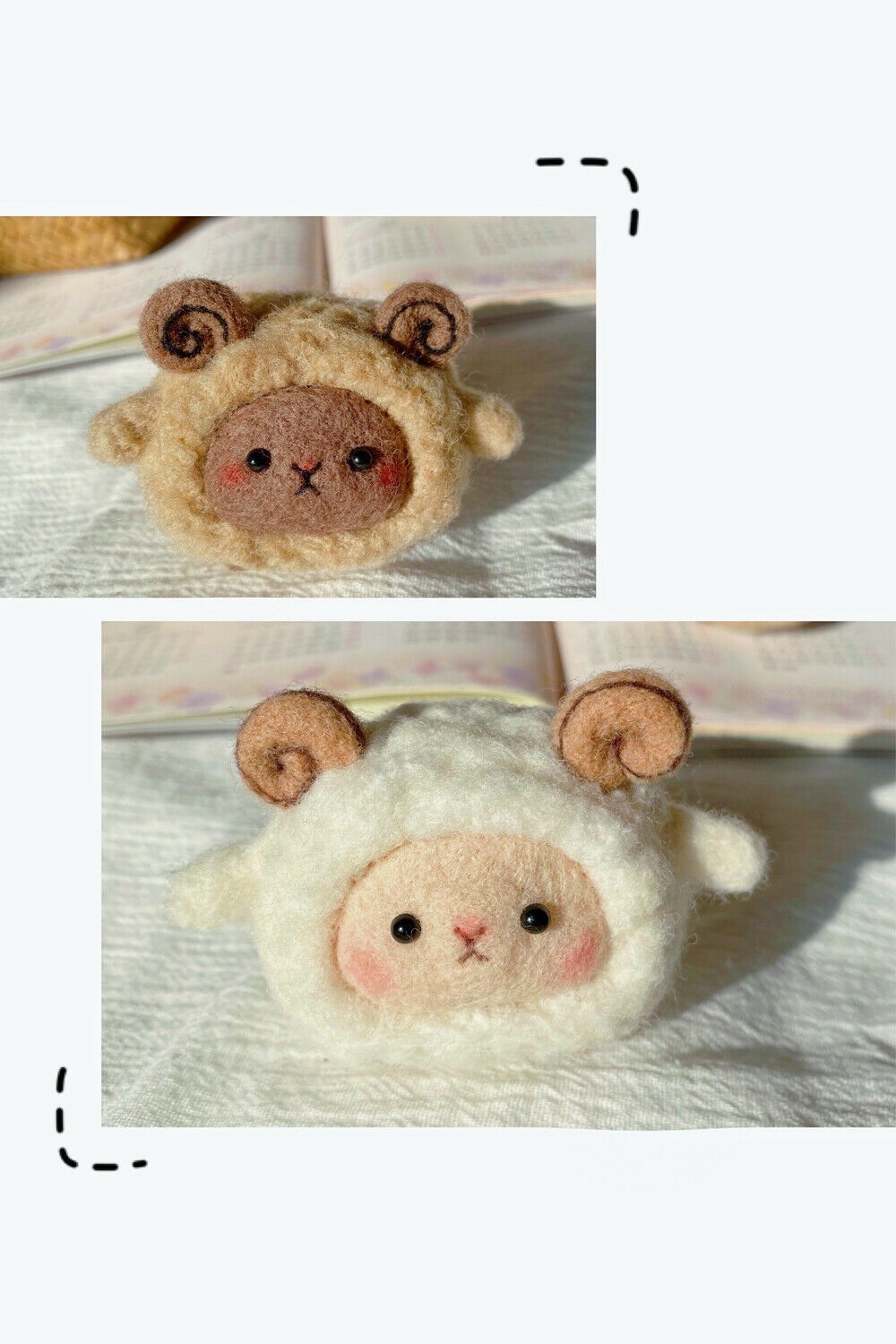 Lamb Wool Felt Poke Kit Material Package Diy Handmade Doll Felting Craft Kits