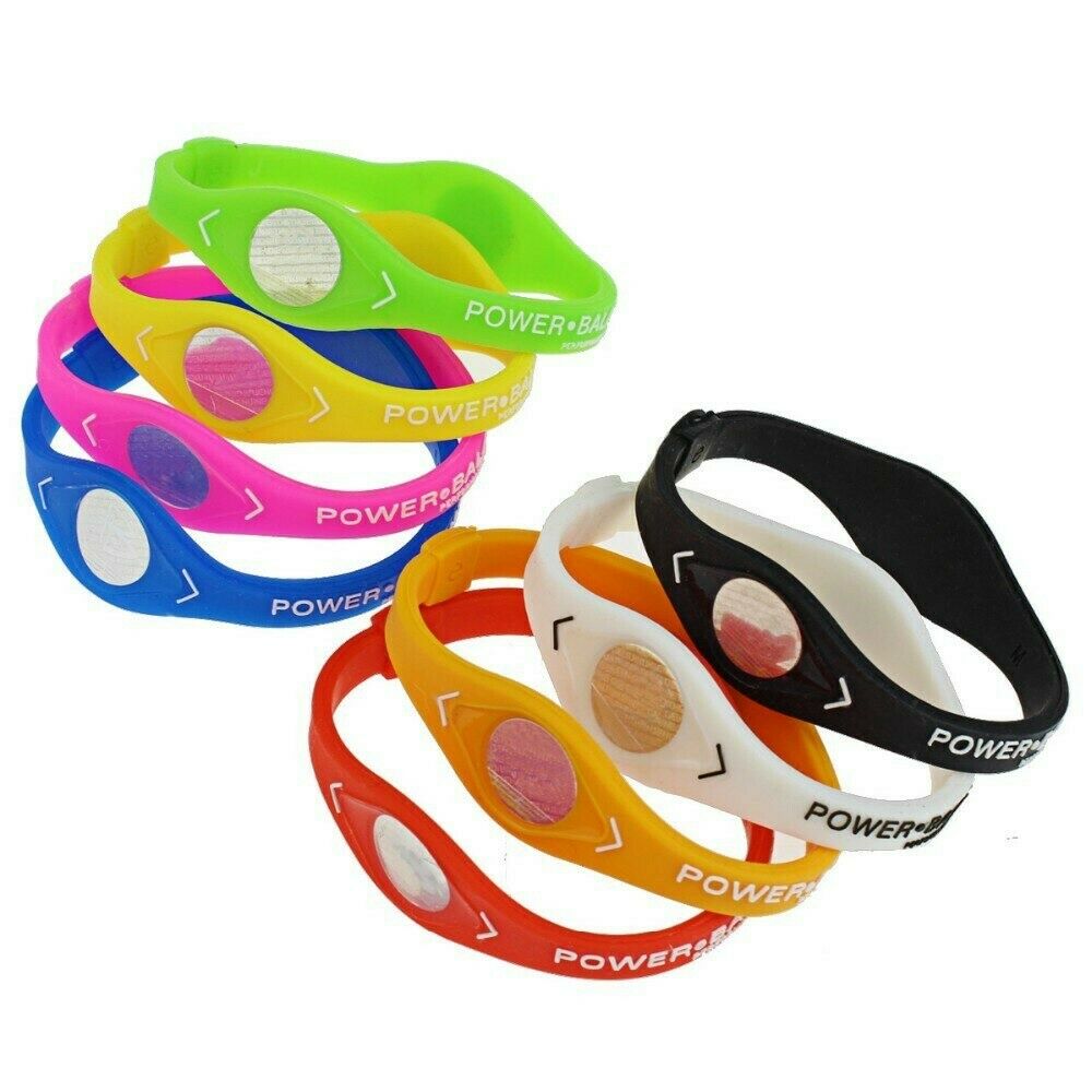 Wristband Power Balance Energy Bracelet Sport Ion Magnetic Therapy Minerals band