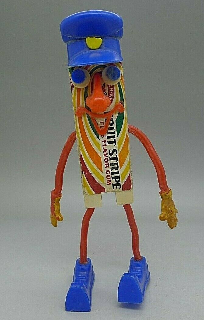 Beech Nut Chewing Gum Rare Vintage Bendy Police Figurine Toy Figure Advertising
