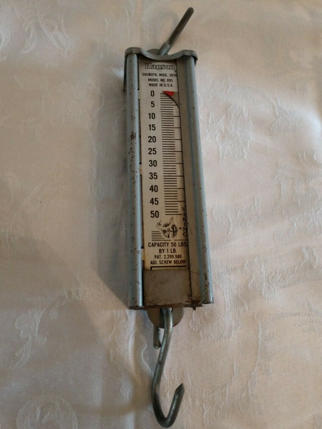 Vintage Hanson Hanging Scale Model 895 Capacity 50 Lbs Made In U.s.a.