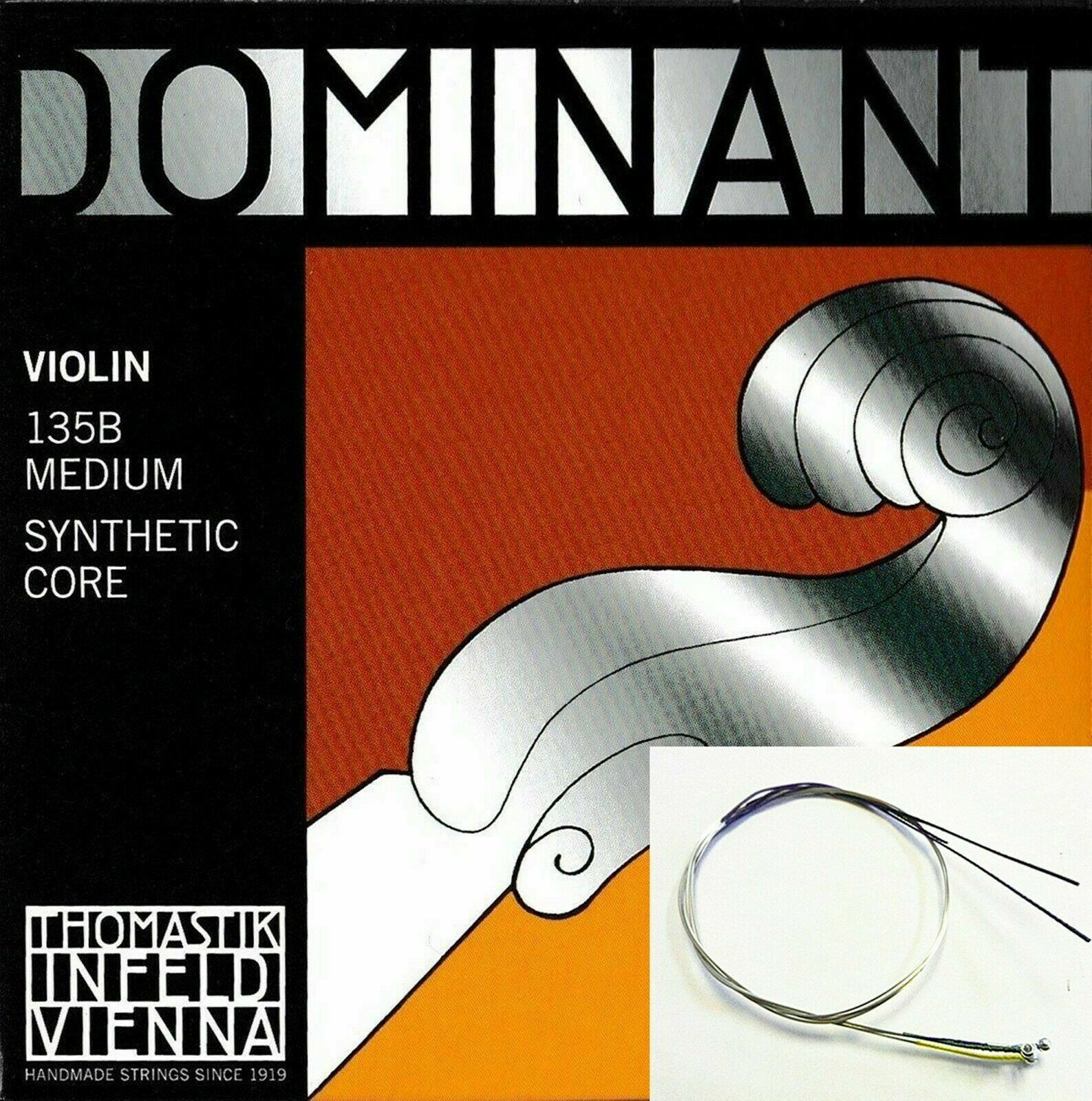 Thomastik Dominant 135b Violin String Set 4/4 Size E Ball,same Day Shipping